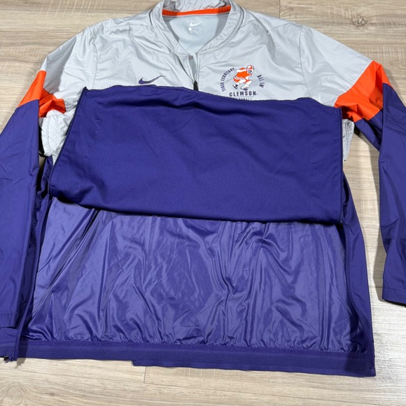 Nike Clemson Football Tiger Territory Windbreaker Jacket Color Block ALL IN XL - Picture 5 of 10